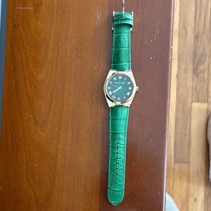 Michael Kors Gold and Green Watch